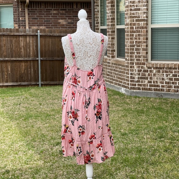 Xhilaration Size XXL Pink Floral Dress NWT - Picture 4 of 6